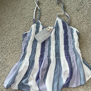 Ocean drive leaf palm and lip balm tank